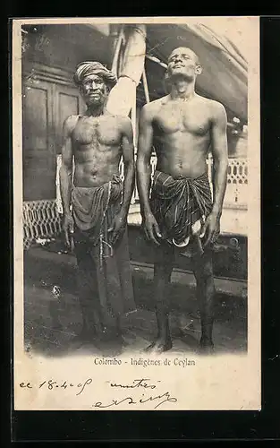 AK Colombo, Indigènes de Ceylan