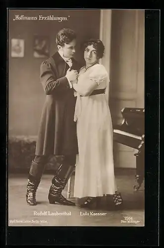 AK Opernsänger Rudolf Laubenthal und Lulu Kaesser in Hoffmanns Erzählungen