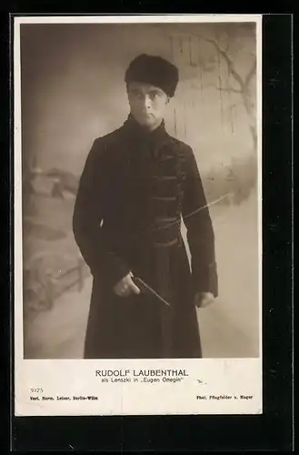 AK Opernsänger Rudolf Laubenthal als Lenszki in Eugen Onegin