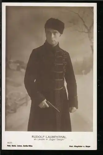 AK Opernsänger Rudolf Laubenthal als Lenszki in Eugen Onegin