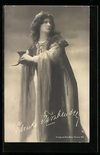 AK Opernsängerin Zdrenka Fassbender als Isolde