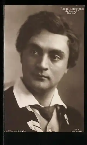 AK Opernsänger Rudolf Laubenthal als Lyonel in Martha