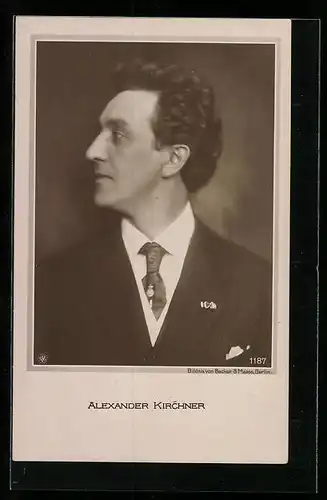 AK Opernsänger Alexander Kirchner im Seitenprofil