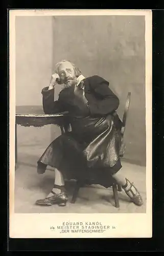 AK Opernsänger Eduard Kandl als Meister Stadinger in Der Waffenschmied