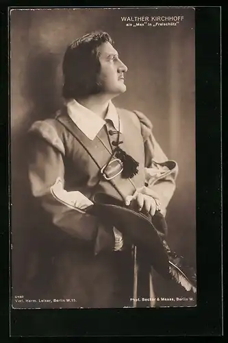 AK Opernsänger Walther Kirchhoff als Max in Freischütz