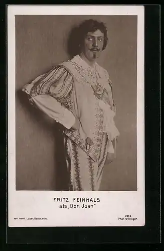 AK Opernsänger Fritz Feinhals als Don Juan