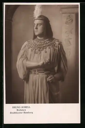 AK Opernsänger Bruno Korell Radames