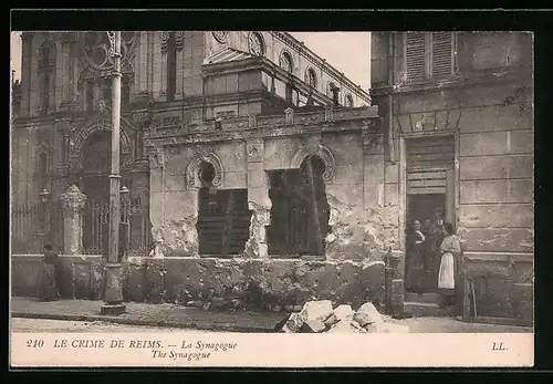 AK Reims, Le Crime de Reims, La Synagogue