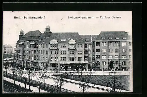 AK Berlin-Schmargendorf, Hohenzollerndamm, Ruhlaer Strasse