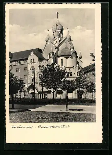 AK Berlin-Wilmersdorf, Russisch-orthodoxe Kirche, Hohenzollerndamm, Ecke Ruhrstrasse