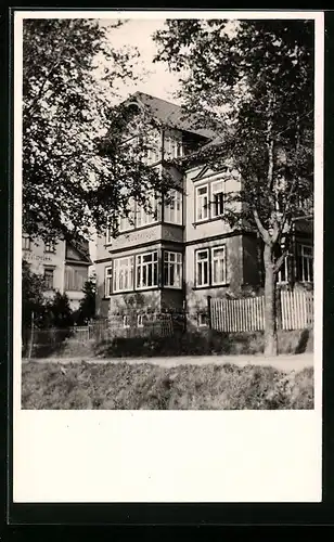 Foto-AK Oberhof /Thüringen, Hotel-Pension Haus Eulenspiegel 1934, Crawinkler Strasse 100