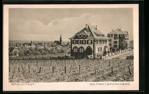 AK Grünstadt, Blick auf die Distriktsparkasse