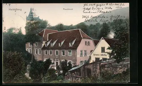AK Heidelberg, Paucklocal, Gärtnerei von Wilh. Kley