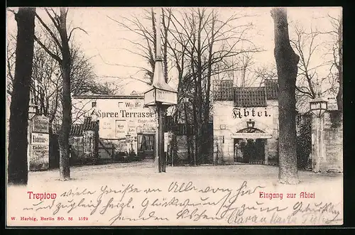 AK Treptow, Eingang zur Abtei, Gasthaus