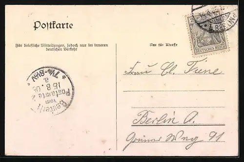 AK Treptow, Eingang zur Abtei, Gasthaus