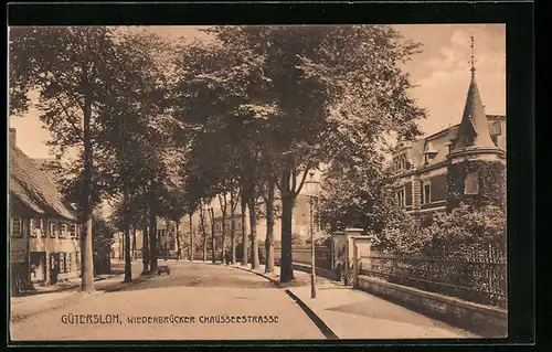 AK Gütersloh, Wiedenbrücker Chausseestrasse