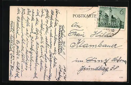 AK Ödheim, Restaurant zur Traube, Totalansicht