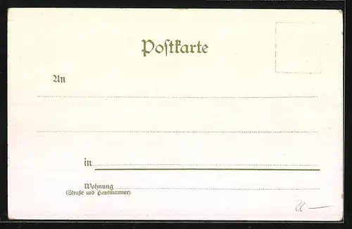 Lithographie Ilmenau, Ortsansicht aus der Vogelschau