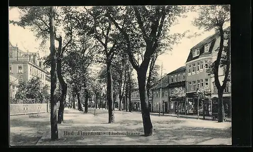 AK Bad Ilmenau, Blick auf die Lindenstrasse