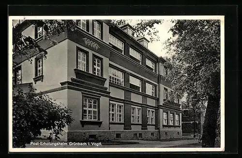 AK Grünbach i. Vogtl., Post-Erholungsheim