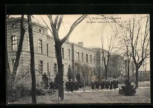 AK Tempelhof, Garnison-Lazarett II Block D. u. B.