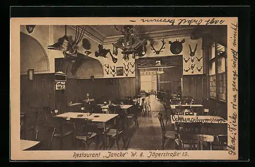 AK Berlin, Restaurant Jancke, Jägerstr. 19