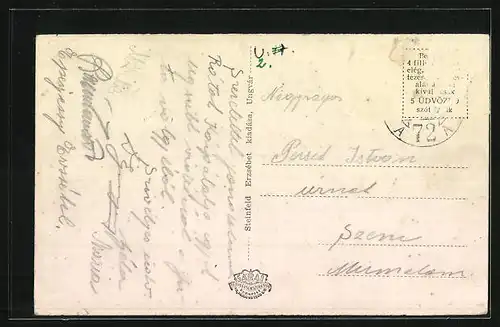 AK Ungvár, Látkép, Polgári iskola, Postapalota