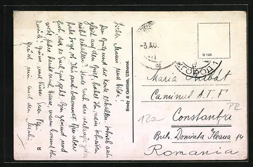 AK Uzhorod, Strassenpartie mit Geschäften, Denkmal, Ortspartie