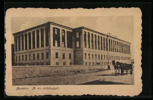 AK Munkacs, M. kir. dohanygyar, Tabakfabrik