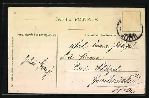 AK Luxembourg, Vue generale, Flagge