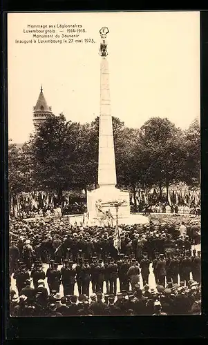 AK Luxembourg, Hommage aux Legionnaires Luxembourgeois 1914-1918