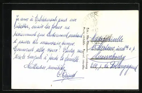 AK Echternach, Gesamtansicht aus der Vogelschau