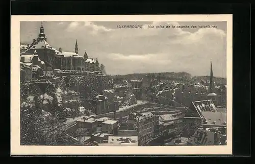 AK Luxembourg, vue prise de la caserne des volontaires