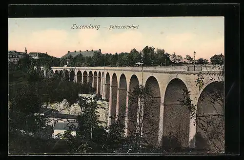 AK Luxemburg, Blick auf das Petrusviaduct