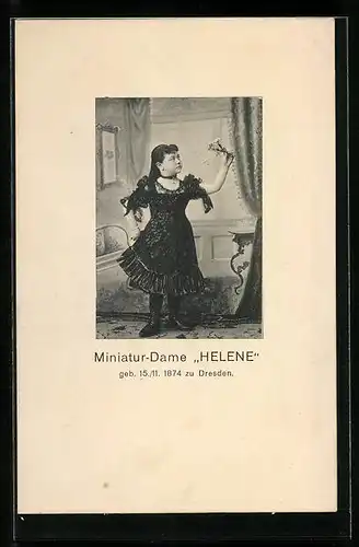 AK Miniatur-Dame Helene aus Dresden