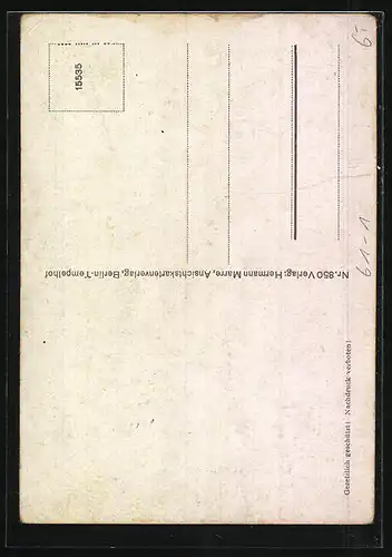 AK Bergen, Landkarte der Insel Rügen