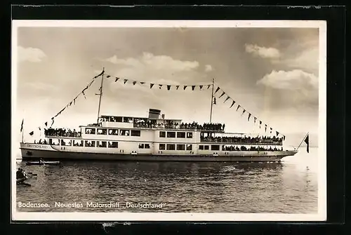 AK Bodensee, Neustes Motorschiff Deutschland