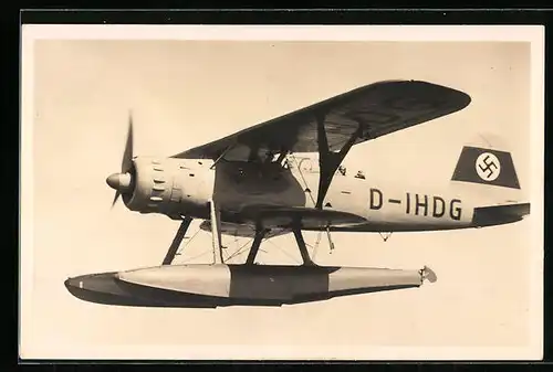AK See-Aufklärer He 114 im Sonnenschein, , Wasserflugzeug