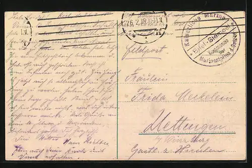 AK Kriegsschiff SMS Prinzregent Luitpold in Fahrt