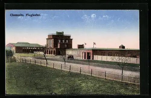 AK Chemnitz, Ansicht der Flughafengebäude