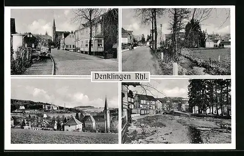 AK Denklingen /Rhld., Strassenpartie, Totalansicht