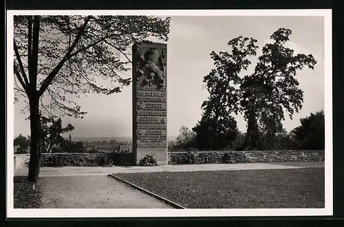 AK Mainz, Denkmal für die Gefallenen des 1. Nass. Inf. Rgt. Nr. 87