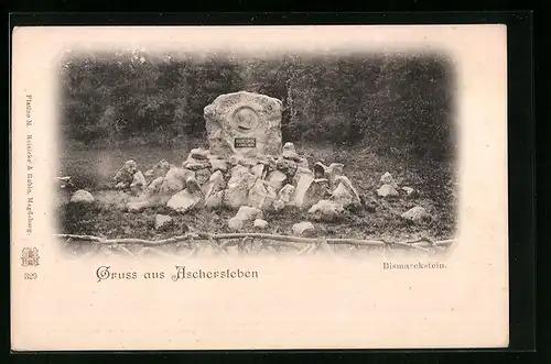 AK Aschersleben, Ansicht des Bismarckstein
