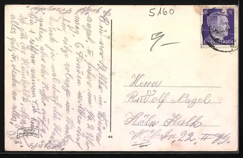 AK Düren, Gesamtansicht vom Wasserturm aus