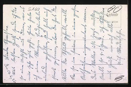 AK Düren, Teilansicht aus der Vogelschau