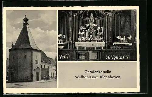 AK Aldenhoven, Altar in der Gnadenkapelle im Wallfahrtsort