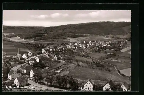 AK Hasenfeld /Eifel, Blick über die Ortschaft aus der Vogelschau