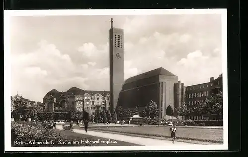 AK Berlin-Wilmersdorf, Kirche am Hohenzollernplatz