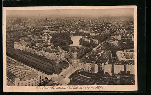 AK Berlin-Charlottenburg, Panorama vom Funkturm aus