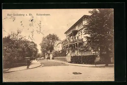 AK Bad Godesberg a. Rh., Gebäude an der Kaiserstrasse